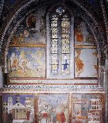 Frescoes in the fourth bay of the nave